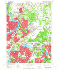Springfield North Massachusetts Historical topographic map, 1:24000 scale, 7.5 X 7.5 Minute, Year 1958