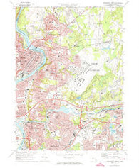 Springfield North Massachusetts Historical topographic map, 1:24000 scale, 7.5 X 7.5 Minute, Year 1972