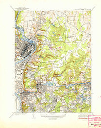 Springfield North Massachusetts Historical topographic map, 1:31680 scale, 7.5 X 7.5 Minute, Year 1938