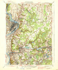 Springfield North Massachusetts Historical topographic map, 1:31680 scale, 7.5 X 7.5 Minute, Year 1938