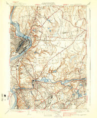 Springfield North Massachusetts Historical topographic map, 1:31680 scale, 7.5 X 7.5 Minute, Year 1938