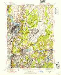 Springfield North Massachusetts Historical topographic map, 1:31680 scale, 7.5 X 7.5 Minute, Year 1946