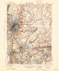 Springfield North Massachusetts Historical topographic map, 1:31680 scale, 7.5 X 7.5 Minute, Year 1938