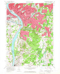 Springfield South Massachusetts Historical topographic map, 1:24000 scale, 7.5 X 7.5 Minute, Year 1958