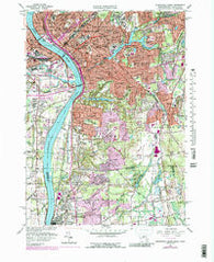 Springfield South Massachusetts Historical topographic map, 1:25000 scale, 7.5 X 7.5 Minute, Year 1958