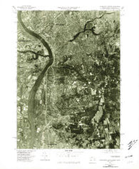 Springfield South Massachusetts Historical topographic map, 1:25000 scale, 7.5 X 7.5 Minute, Year 1975