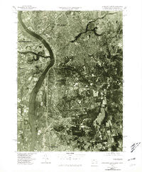 Springfield South Massachusetts Historical topographic map, 1:25000 scale, 7.5 X 7.5 Minute, Year 1975