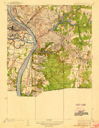Springfield South Massachusetts Historical topographic map, 1:31680 scale, 7.5 X 7.5 Minute, Year 1938