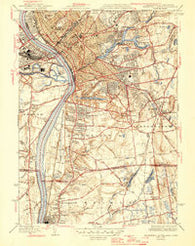 Springfield South Massachusetts Historical topographic map, 1:31680 scale, 7.5 X 7.5 Minute, Year 1946