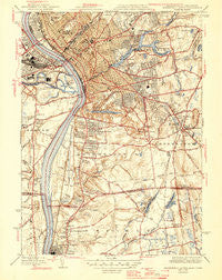 Springfield South Massachusetts Historical topographic map, 1:31680 scale, 7.5 X 7.5 Minute, Year 1946