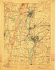 Springfield Massachusetts Historical topographic map, 1:62500 scale, 15 X 15 Minute, Year 1895