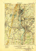 Springfield Massachusetts Historical topographic map, 1:62500 scale, 15 X 15 Minute, Year 1920