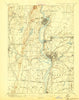 Springfield Massachusetts Historical topographic map, 1:62500 scale, 15 X 15 Minute, Year 1895
