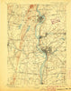 Springfield Massachusetts Historical topographic map, 1:62500 scale, 15 X 15 Minute, Year 1895