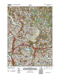 Springfield North Massachusetts Historical topographic map, 1:24000 scale, 7.5 X 7.5 Minute, Year 2012