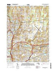 Springfield North Massachusetts Current topographic map, 1:24000 scale, 7.5 X 7.5 Minute, Year 2015