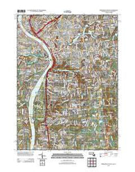 Springfield South Massachusetts Historical topographic map, 1:24000 scale, 7.5 X 7.5 Minute, Year 2012