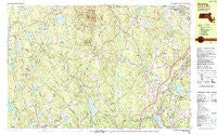 Sterling Massachusetts Historical topographic map, 1:25000 scale, 7.5 X 15 Minute, Year 1988