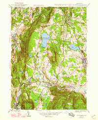 Stockbridge Massachusetts Historical topographic map, 1:24000 scale, 7.5 X 7.5 Minute, Year 1948