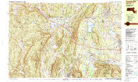 Stockbridge Massachusetts Historical topographic map, 1:25000 scale, 7.5 X 15 Minute, Year 1987