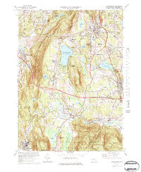 Stockbridge Massachusetts Historical topographic map, 1:25000 scale, 7.5 X 7.5 Minute, Year 1973