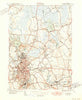Taunton Massachusetts Historical topographic map, 1:31680 scale, 7.5 X 7.5 Minute, Year 1944