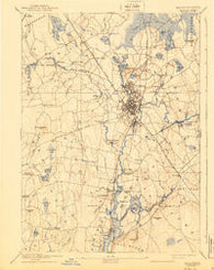 Taunton Massachusetts Historical topographic map, 1:62500 scale, 15 X 15 Minute, Year 1893