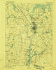 Taunton Massachusetts Historical topographic map, 1:62500 scale, 15 X 15 Minute, Year 1893