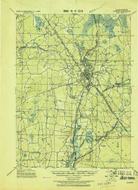 Taunton Massachusetts Historical topographic map, 1:62500 scale, 15 X 15 Minute, Year 1918