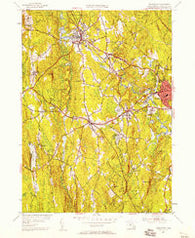 Templeton Massachusetts Historical topographic map, 1:24000 scale, 7.5 X 7.5 Minute, Year 1954