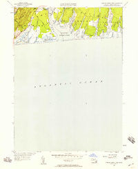 Tisbury Great Pond Massachusetts Historical topographic map, 1:24000 scale, 7.5 X 7.5 Minute, Year 1951