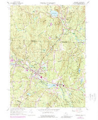 Townsend Massachusetts Historical topographic map, 1:24000 scale, 7.5 X 7.5 Minute, Year 1965