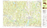 Townsend Massachusetts Historical topographic map, 1:25000 scale, 7.5 X 15 Minute, Year 1988