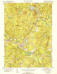 Townsend Massachusetts Historical topographic map, 1:31680 scale, 7.5 X 7.5 Minute, Year 1944
