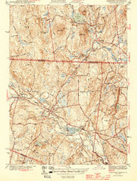 Townsend Massachusetts Historical topographic map, 1:31680 scale, 7.5 X 7.5 Minute, Year 1944