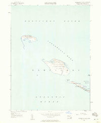 Tuckernuck Island Massachusetts Historical topographic map, 1:24000 scale, 7.5 X 7.5 Minute, Year 1951