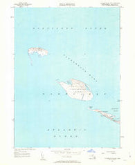 Tuckernuck Island Massachusetts Historical topographic map, 1:24000 scale, 7.5 X 7.5 Minute, Year 1951