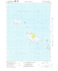 Tuckernuck Island Massachusetts Historical topographic map, 1:25000 scale, 7.5 X 7.5 Minute, Year 1972