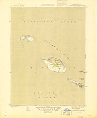 Tuckernuck Island Massachusetts Historical topographic map, 1:31680 scale, 7.5 X 7.5 Minute, Year 1944