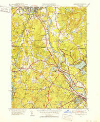 Tyngsboro New Hampshire Historical topographic map, 1:31680 scale, 7.5 X 7.5 Minute, Year 1950