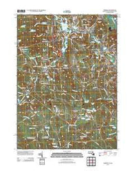 Uxbridge Massachusetts Historical topographic map, 1:24000 scale, 7.5 X 7.5 Minute, Year 2012