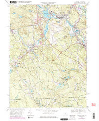 Uxbridge Massachusetts Historical topographic map, 1:24000 scale, 7.5 X 7.5 Minute, Year 1969