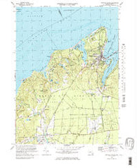 Vineyard Haven Massachusetts Historical topographic map, 1:25000 scale, 7.5 X 7.5 Minute, Year 1972