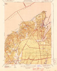 Vineyard Haven Massachusetts Historical topographic map, 1:31680 scale, 7.5 X 7.5 Minute, Year 1944