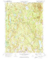 Wachusett Mtn Massachusetts Historical topographic map, 1:24000 scale, 7.5 X 7.5 Minute, Year 1972