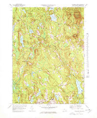 Wachusett Mtn Massachusetts Historical topographic map, 1:25000 scale, 7.5 X 7.5 Minute, Year 1972