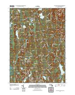 Wachusett Mountain Massachusetts Historical topographic map, 1:24000 scale, 7.5 X 7.5 Minute, Year 2012