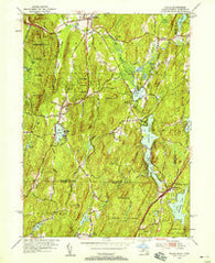 Wales Massachusetts Historical topographic map, 1:24000 scale, 7.5 X 7.5 Minute, Year 1952
