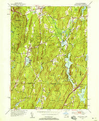 Wales Massachusetts Historical topographic map, 1:24000 scale, 7.5 X 7.5 Minute, Year 1952