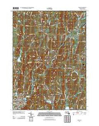 Ware Massachusetts Historical topographic map, 1:24000 scale, 7.5 X 7.5 Minute, Year 2012